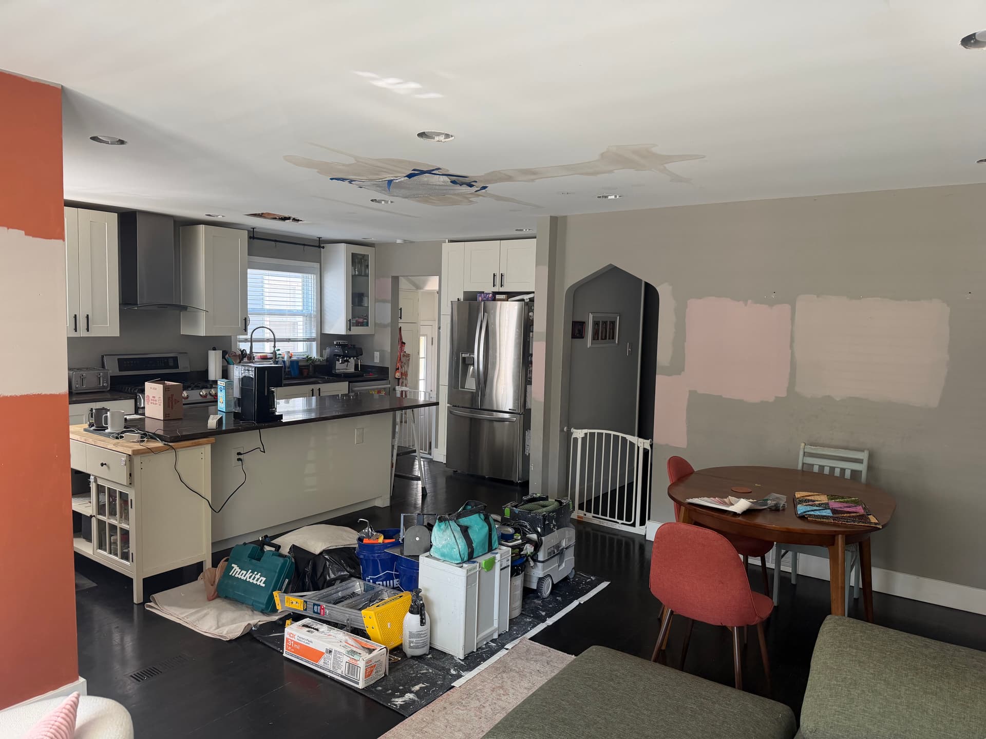 Ceiling Holes Patched and a Full Room Paint Job Done Right image