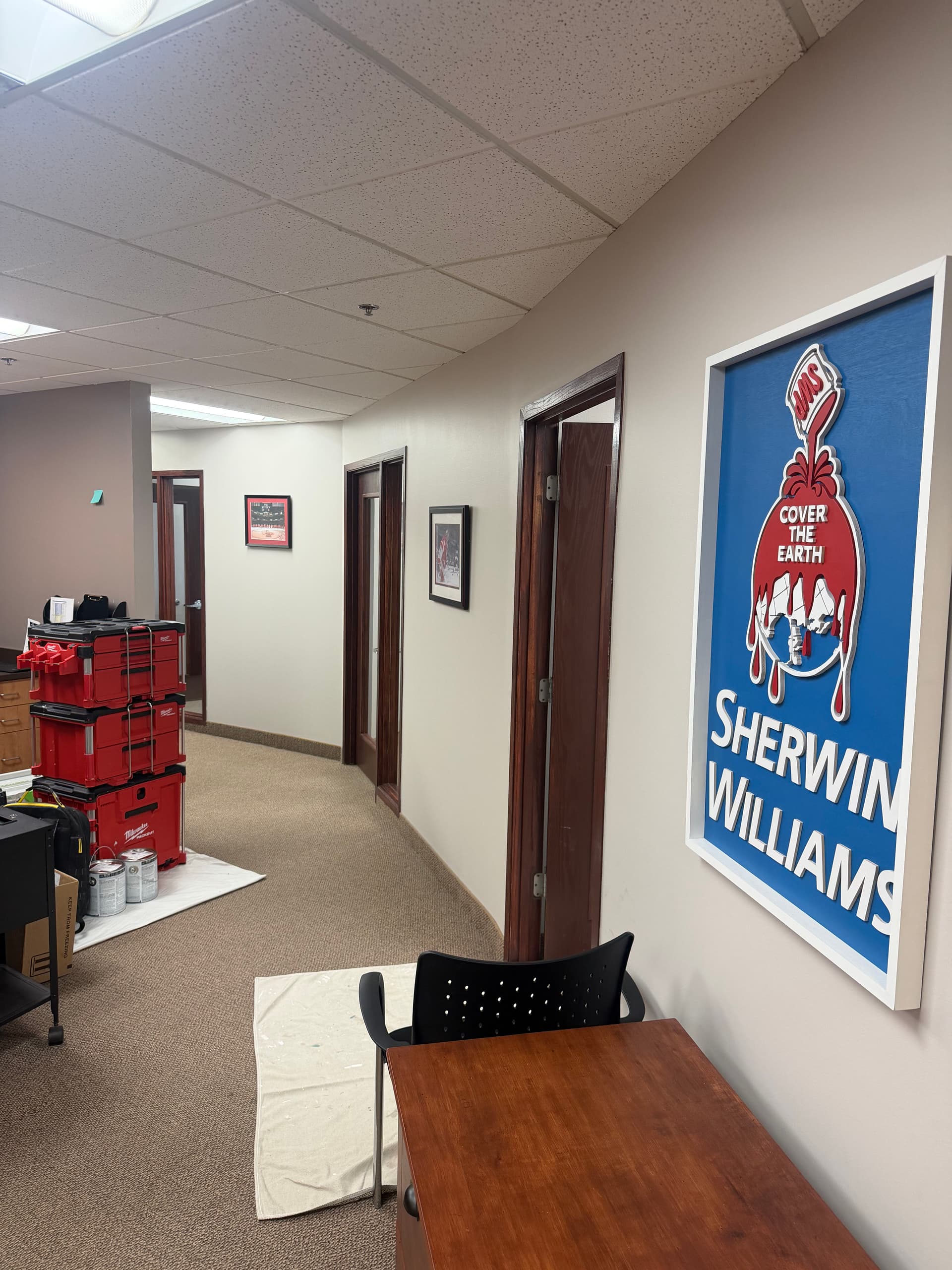 Painting the Sherwin-Williams District Office in Bloomfield Township image